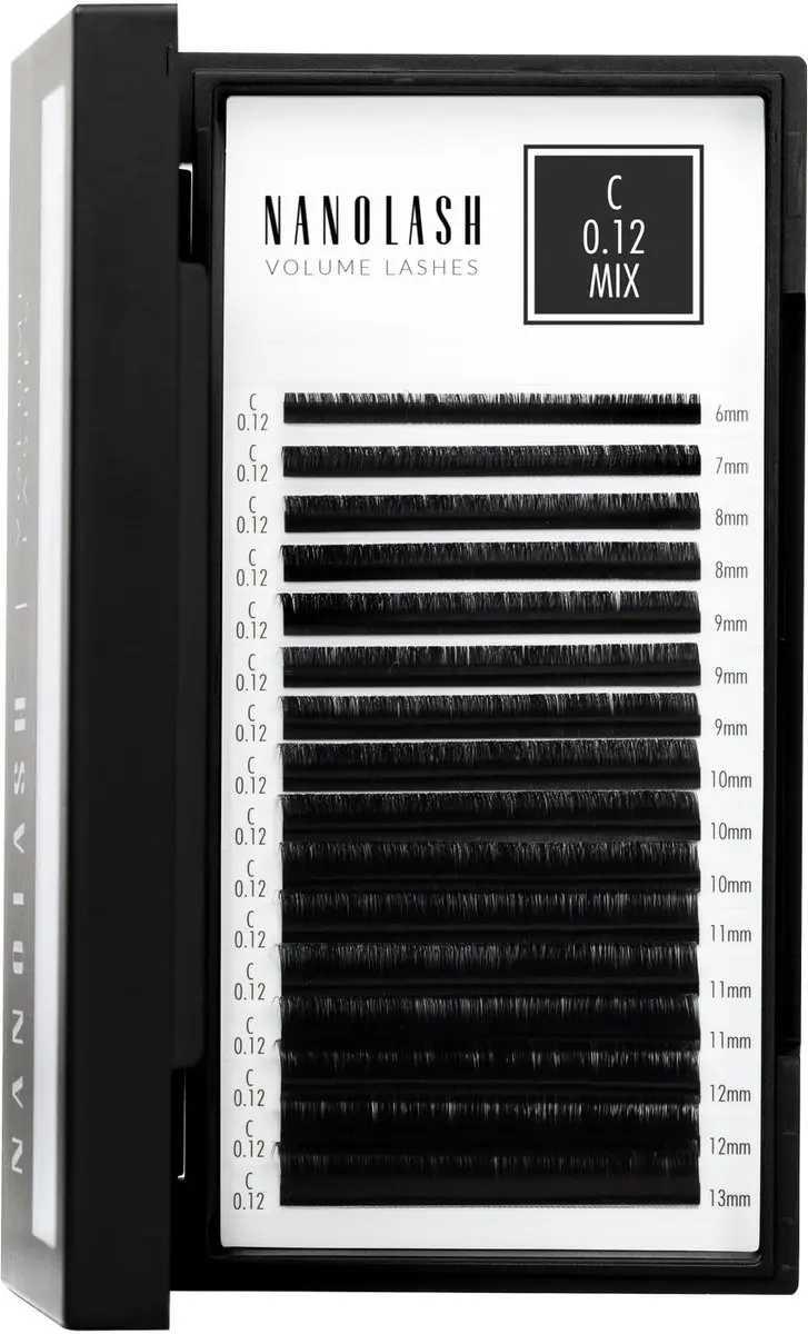 Nanolash Volume Lashes Nepwimpers - 0.12C - Multicolor