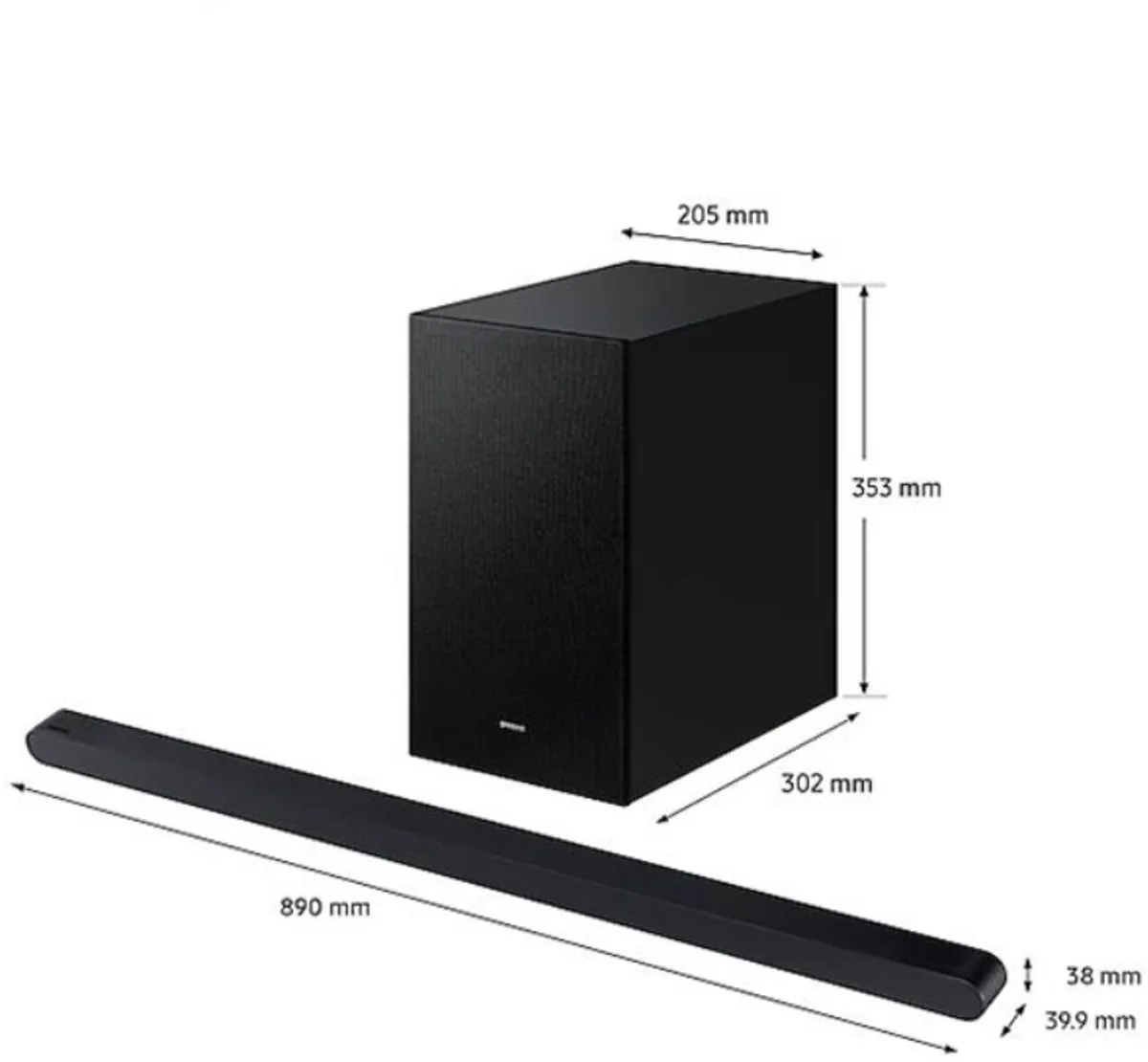 Samsung HW-S710D/XE Soundbar - 3.1 Kanalen - Draadloze Subwoofer - Zwart