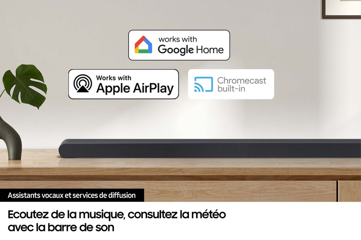 Soundbar - SAMSUNG - S-serie HW-S710D/XE - 3.1 kanalen - 6.5 draadloze subwoofer - Bluetooth - Titaniumzwart