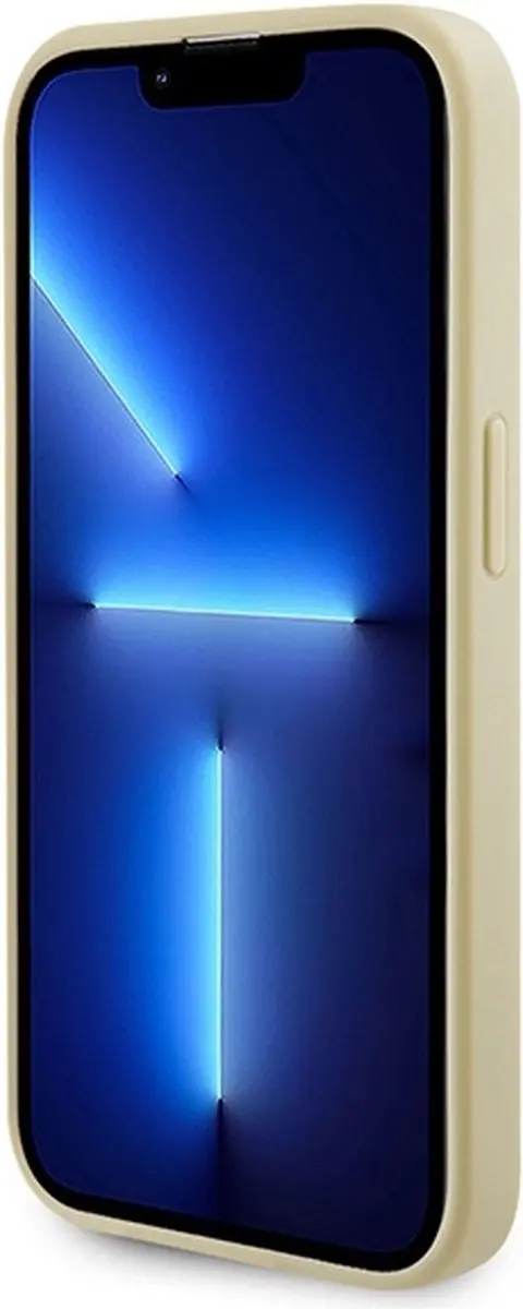 Guess Saffiano Hoes MagSafe iPhone 15 Pro - Goud - afbeelding 6 van 6