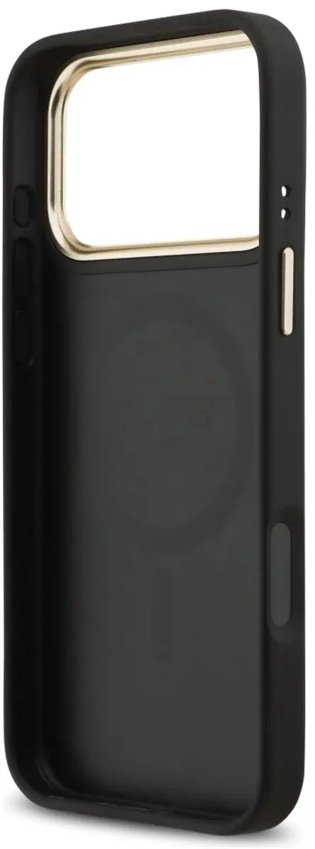 GUESS Case Cover iPhone 17 Pro Max - MagSafe - Strass Logo - Zwart - afbeelding 6 van 6