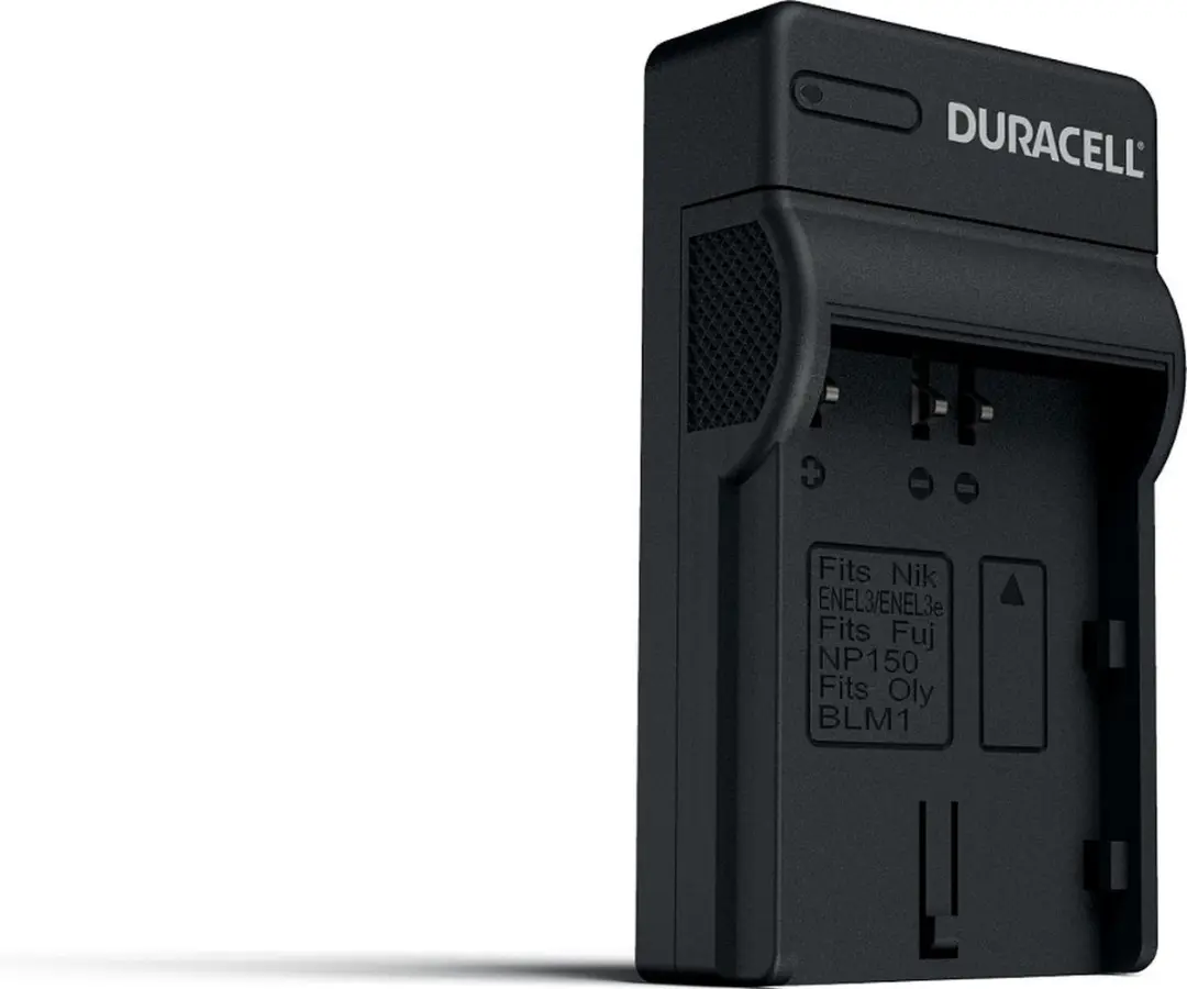 Duracell DRN5924 USB Lader - Nikon EN-EL3/EL3e & Fujifilm NP-150 - Zwart