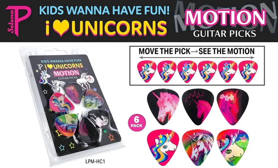 Perris I Love Unicorns Plectrum Medium 0.71mm - 6 Stuks