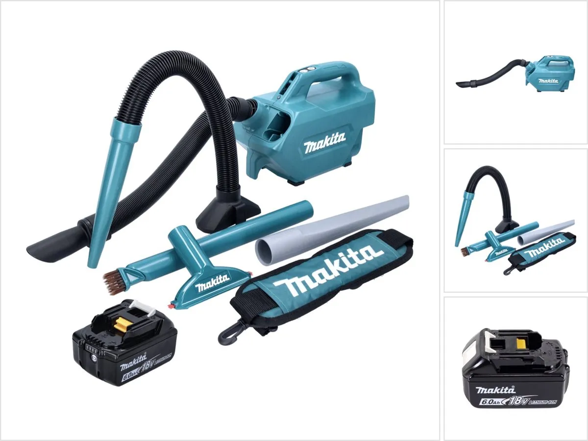 Makita DCL184G1 Accustofzuiger 18V 54mbar 0,5L