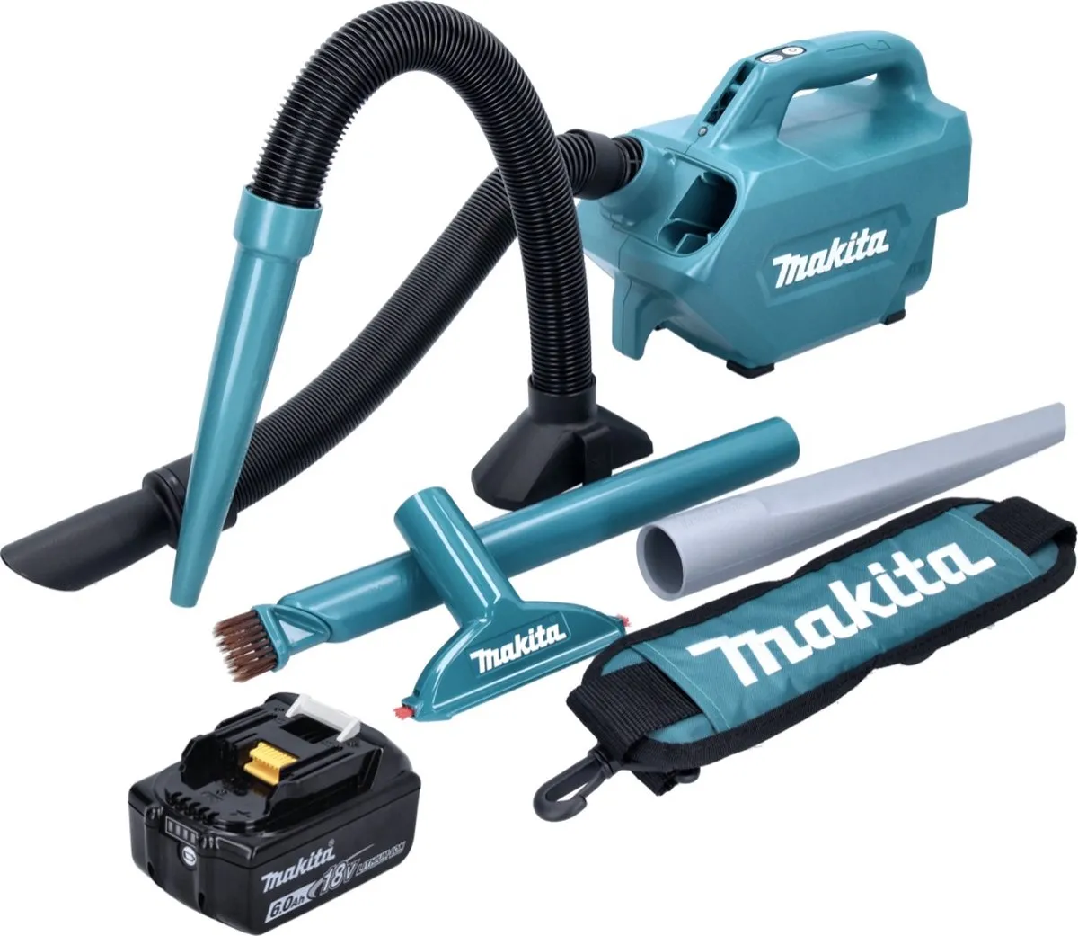 Makita DCL184G1 Accustofzuiger 18V 54mbar 0,5L - Groen - afbeelding 2 van 5
