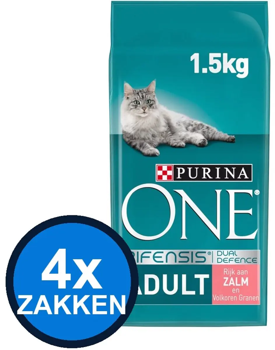 Purina ONE Adult Zalm & Verse Groenten Kattenvoer Droogvoer