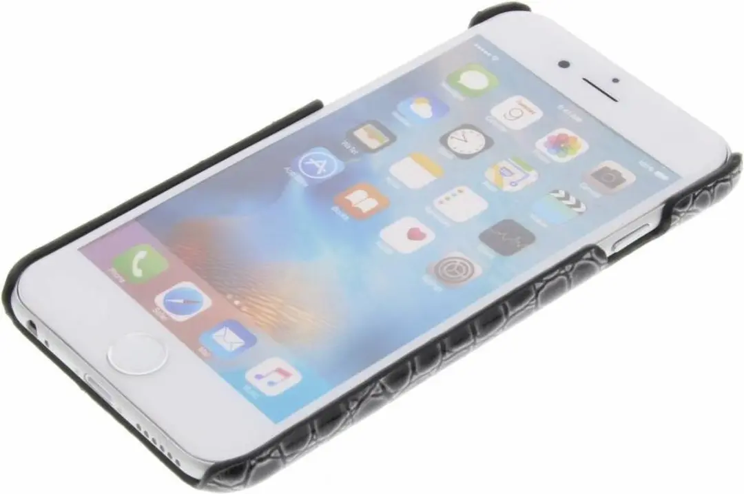 GUESS iPhone 6/6s Hoesje 6G37419102 - Donkergrijs Kunstleer