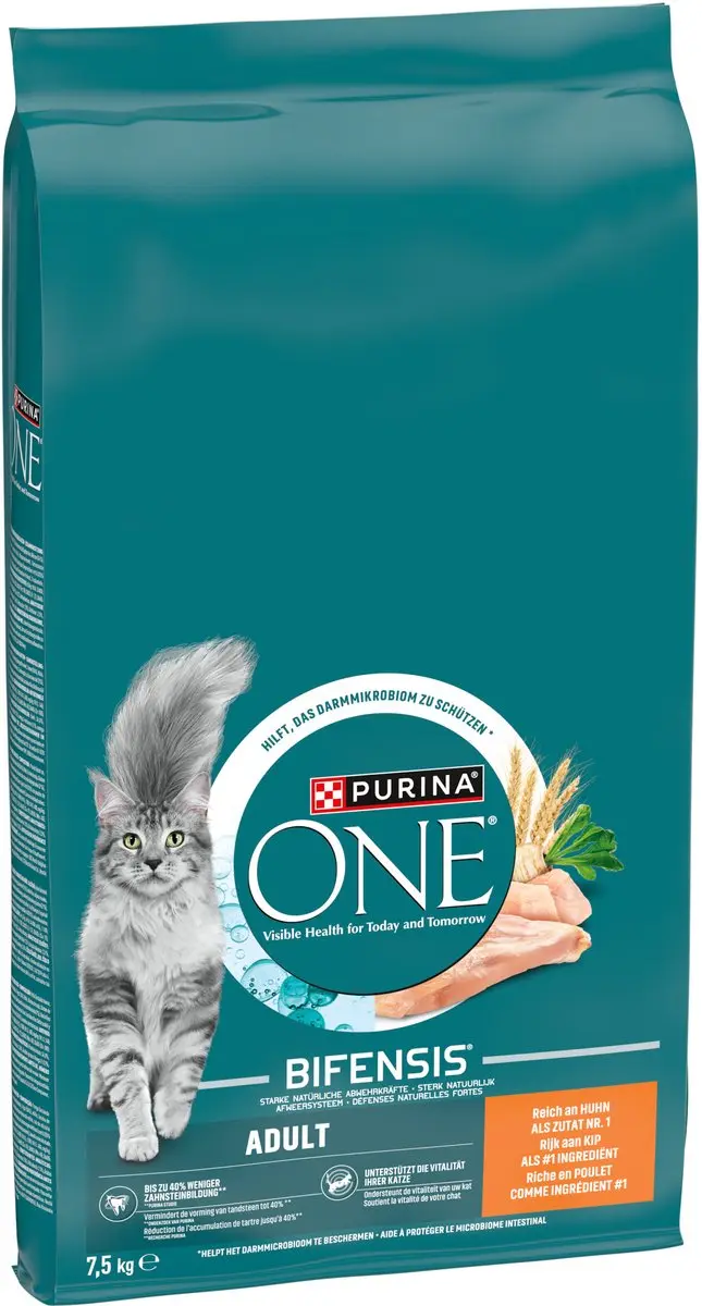 Purina ONE Adult Kattenbrokjes Kip & Volkoren 7,5 kg