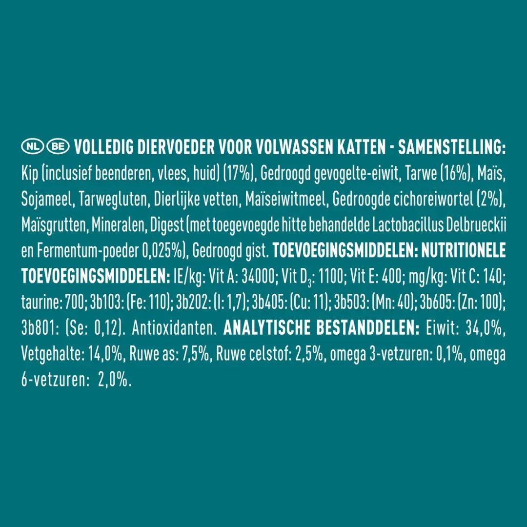 Purina ONE Adult Kattenbrokjes Kip & Volkoren 7,5 kg