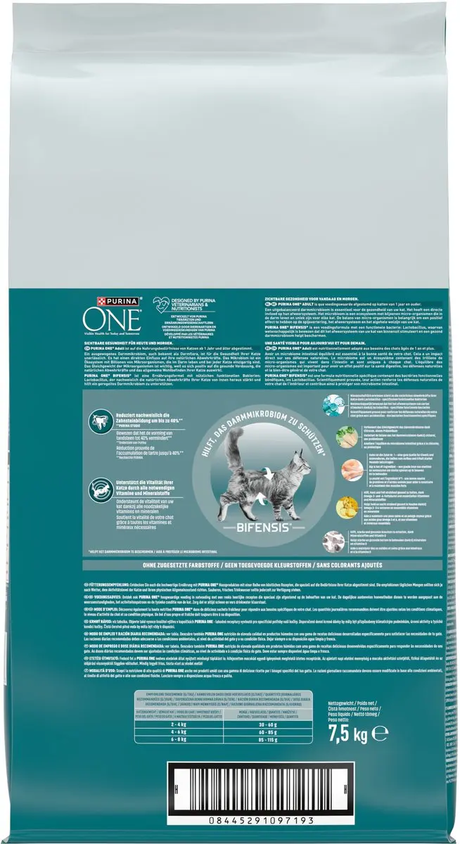Purina ONE Adult Kattenbrokjes Kip & Volkoren 7,5 kg - afbeelding 6 van 6