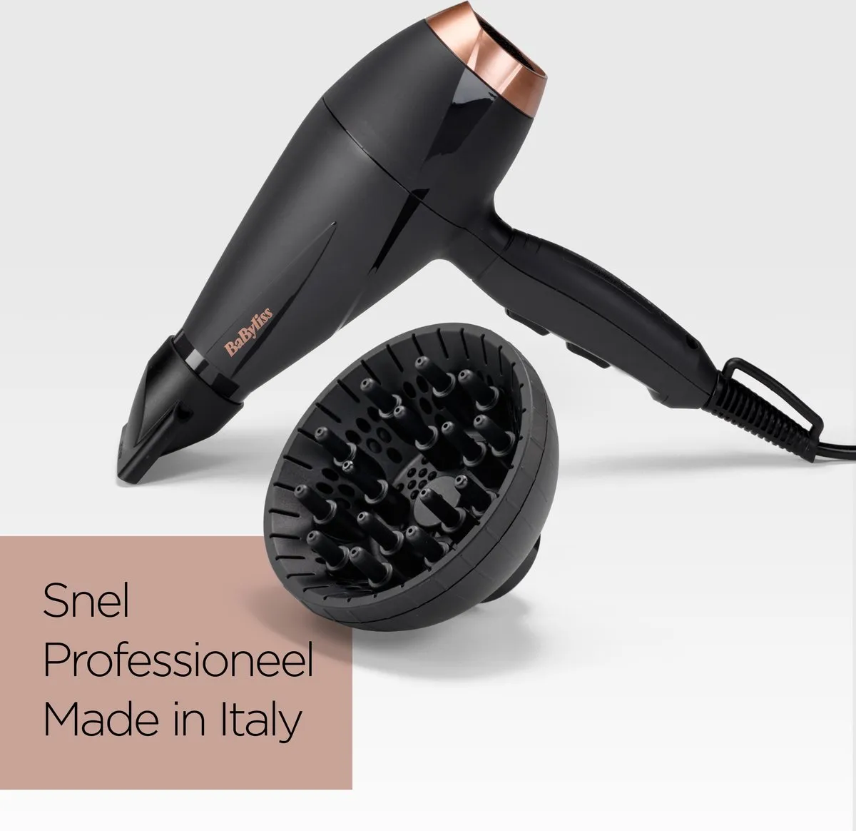 Babyliss Smooth Pro 2100 Föhn 6709DE - 2100W - Zwart