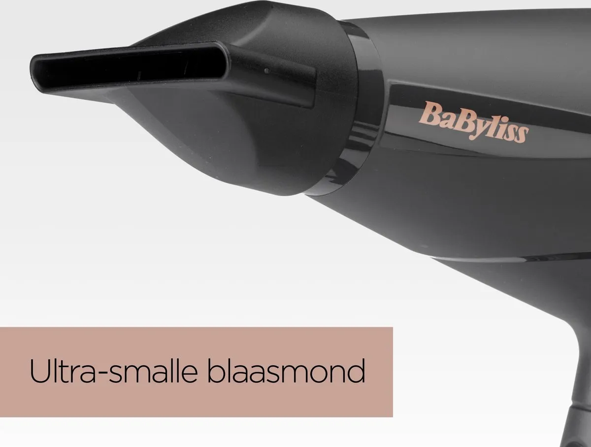 Babyliss Smooth Pro 2100 Föhn 6709DE - 2100W - Zwart - afbeelding 6 van 6