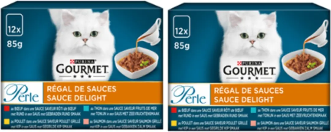 Gourmet Perle Sauce Delight Vlees & Vis Kattenvoer