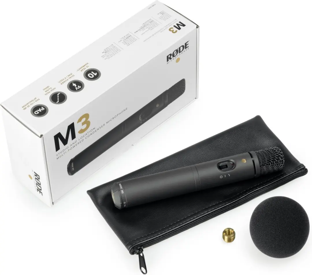RØDE M3 Condensatormicrofoon - Accu - Zwart