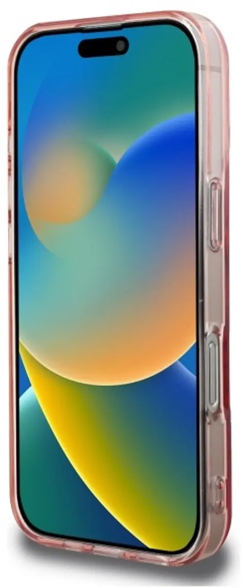 GUESS IML Hoesje iPhone 16 Pro - Roze - MagSafe