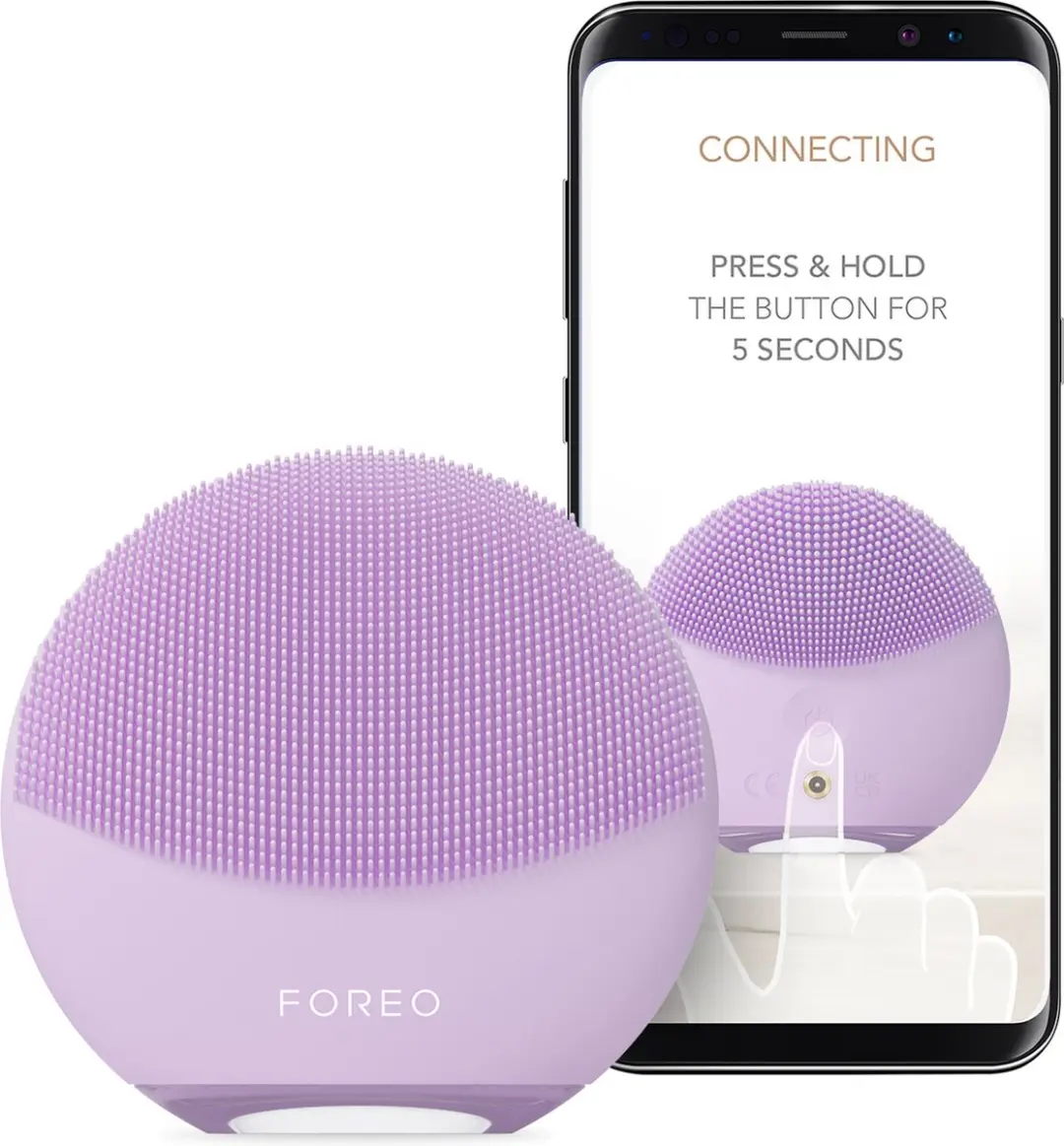 FOREO LUNA 4 mini Gezichtsreinigingsborstel - 12 Snelheden - Lavender