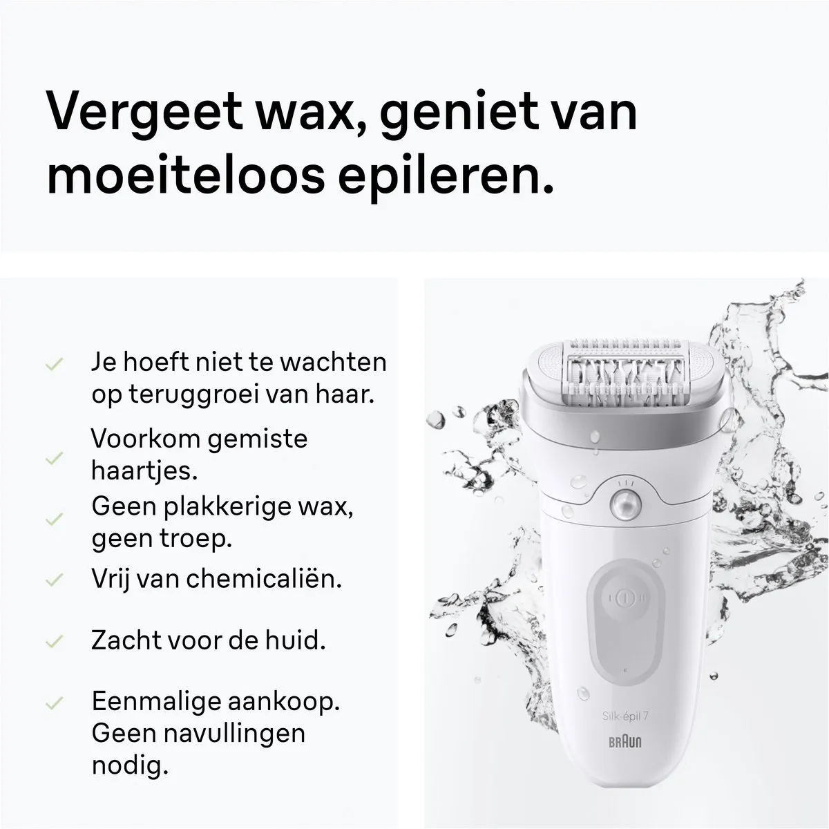 Braun Epilator Silk-épil 7-041 - Wit/Zilver - afbeelding 9 van 12