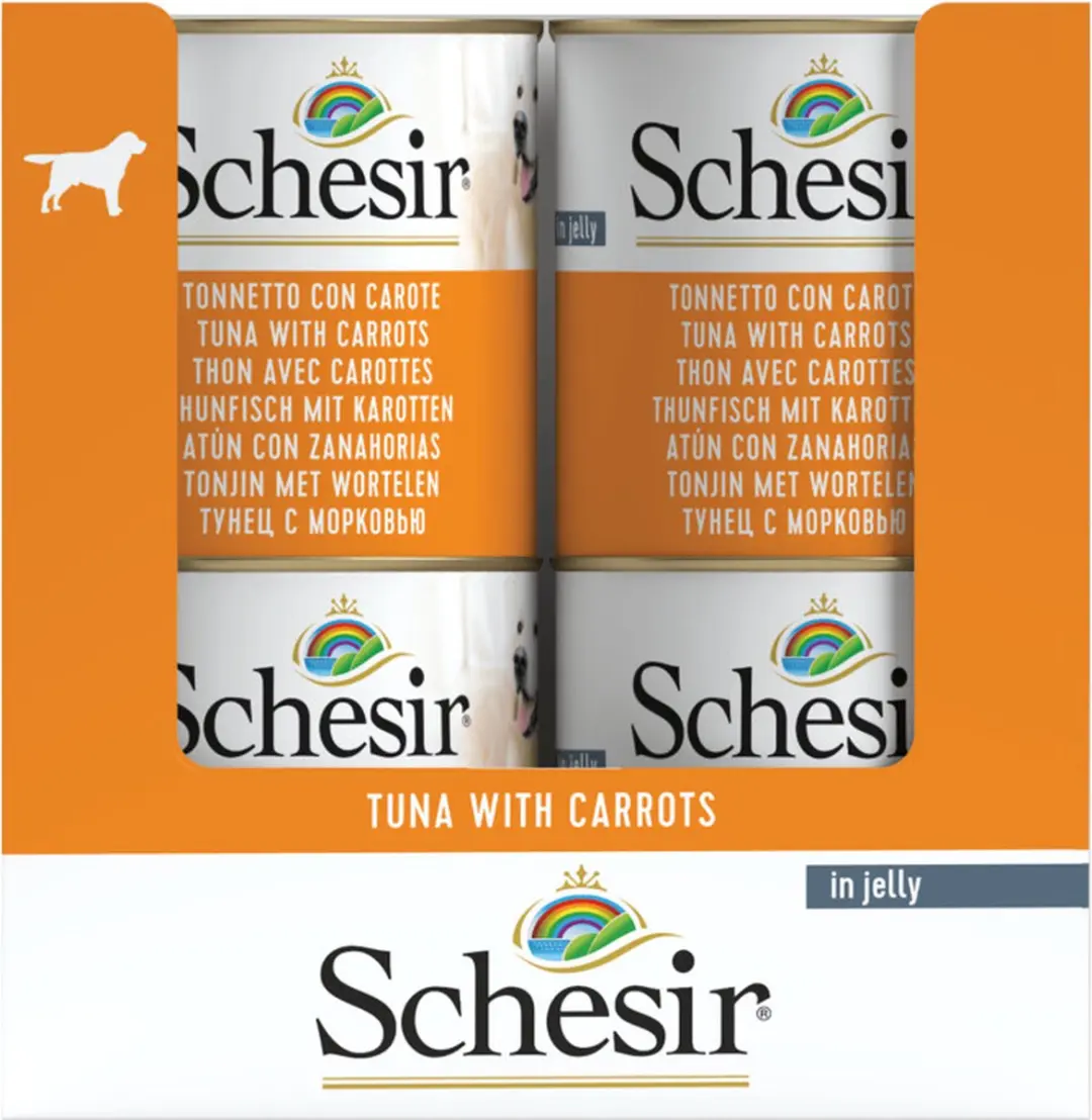 Schesir Hondenvoer Tonijn Wortel in Gelei - 16x285g