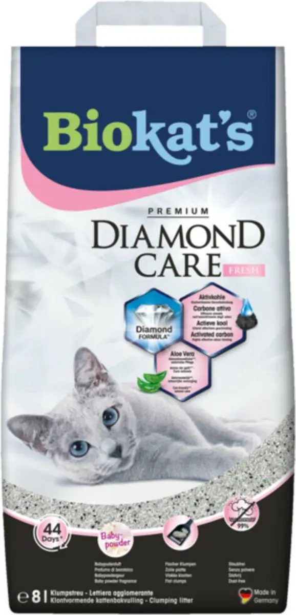 Biokat's Diamond Care Fresh & Deo Pearls Babypoeder - 8 Liter