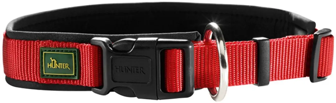 Hunter Vario Plus Hondenhalsband 45-50cm - Rood/Zwart