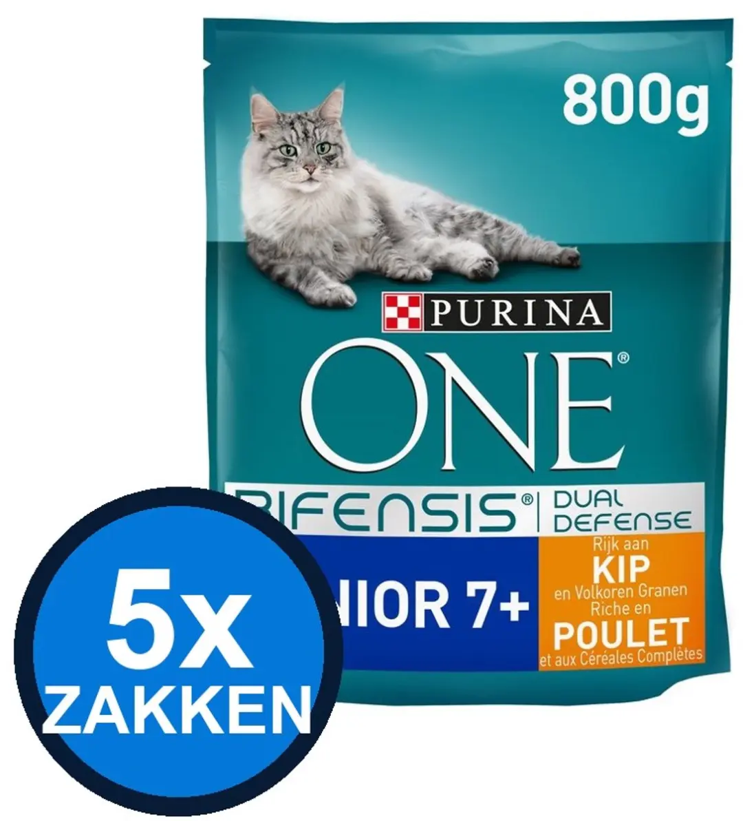 Purina ONE Senior Kip Kattenvoer Droogvoer 800g