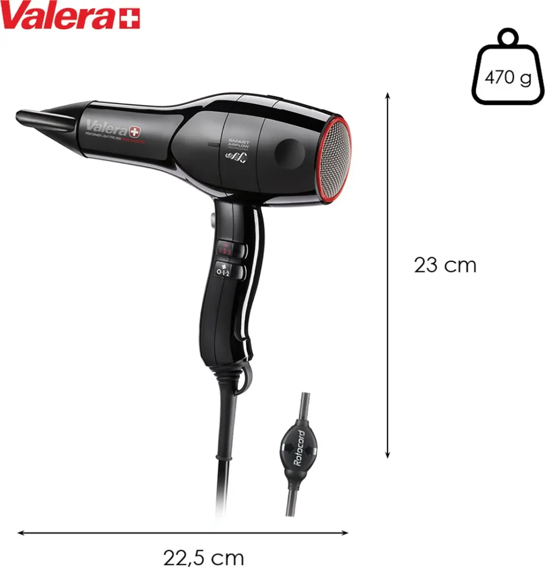Valera PLP2000 Föhn - 2000W - Zwart