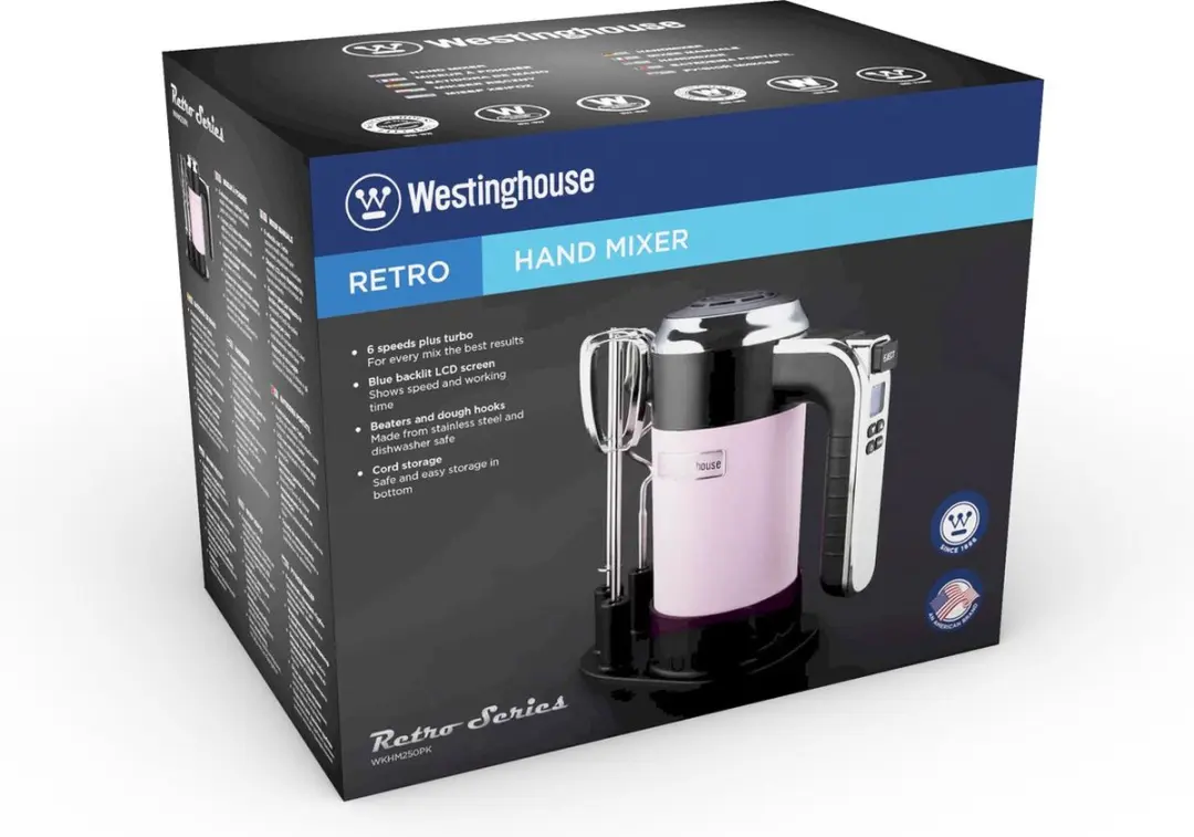 Westinghouse Retro 3-delige Mixset Roze - 600W