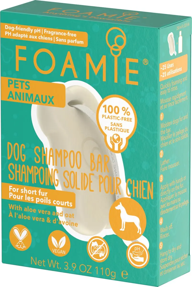 Foamie Solid Dog Shampoo Anything’s Pawssible 110g