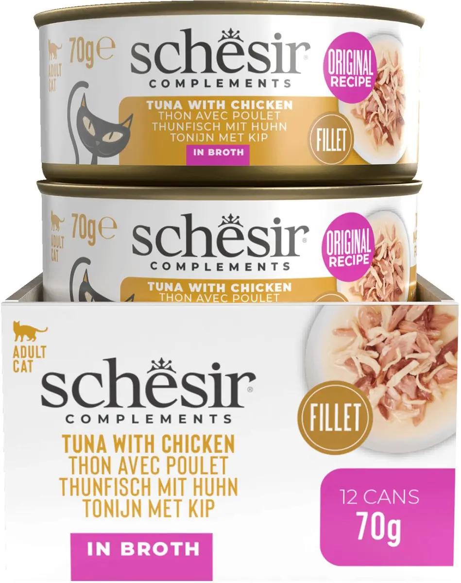 Schesir Tonijn & Kip Natvoer Kat 70g