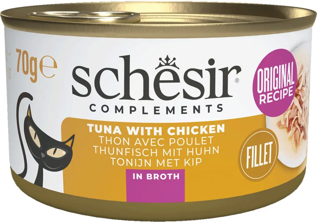Schesir Tonijn & Kip Natvoer Kat 70g