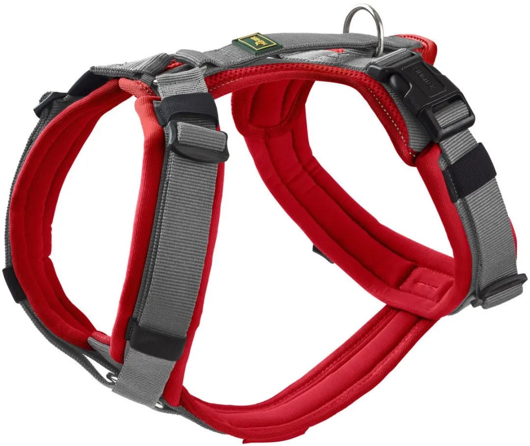Hunter Harnas Maldon Up Rood&Grijs - 47-69 cm