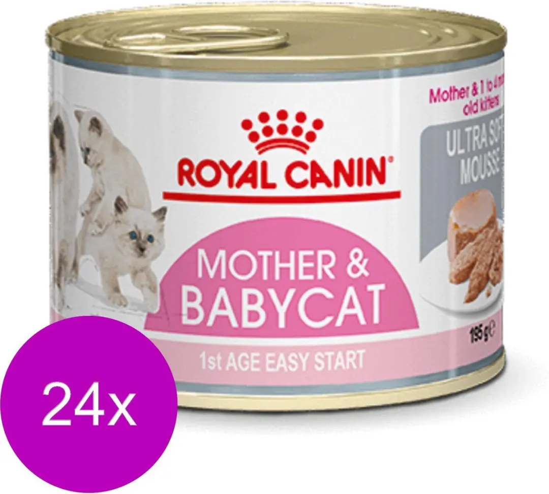 Royal Canin Mother & Babycat Mousse Kittenvoer - 24x195g