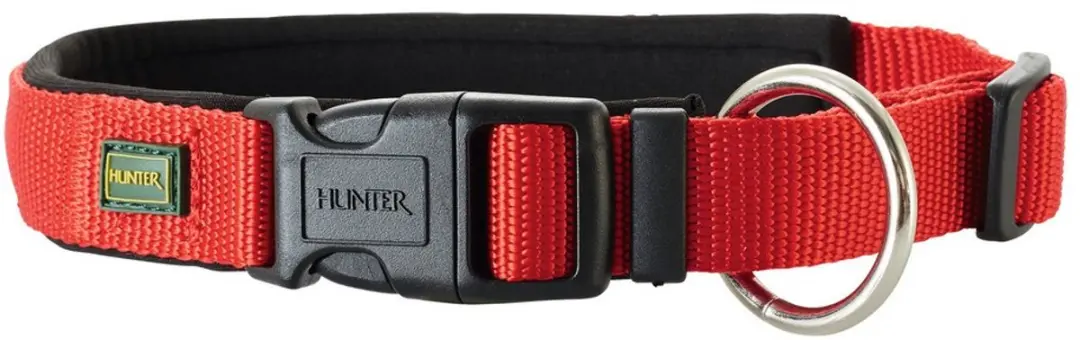 Hunter Vario Plus Hondenhalsband 40-45cm - Rood/Zwart