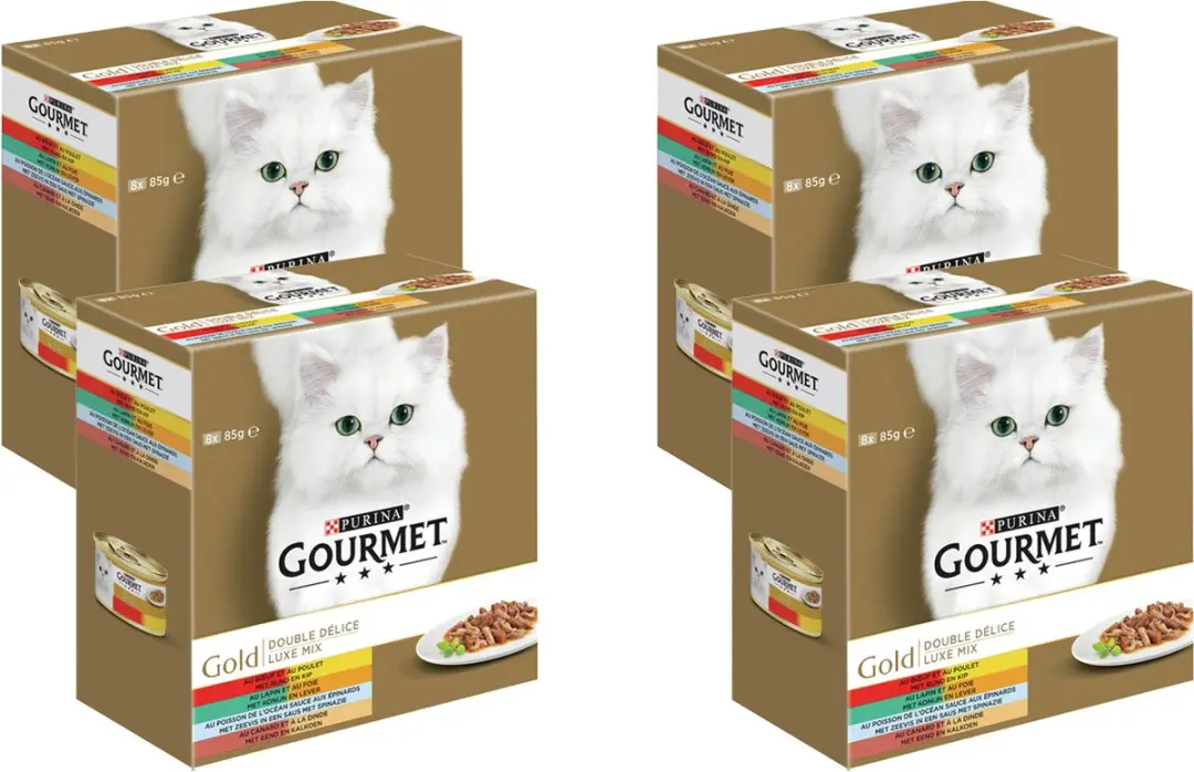 Gourmet Gold Multipack Kattenvoer - 32 Stuks (4x8x85g)