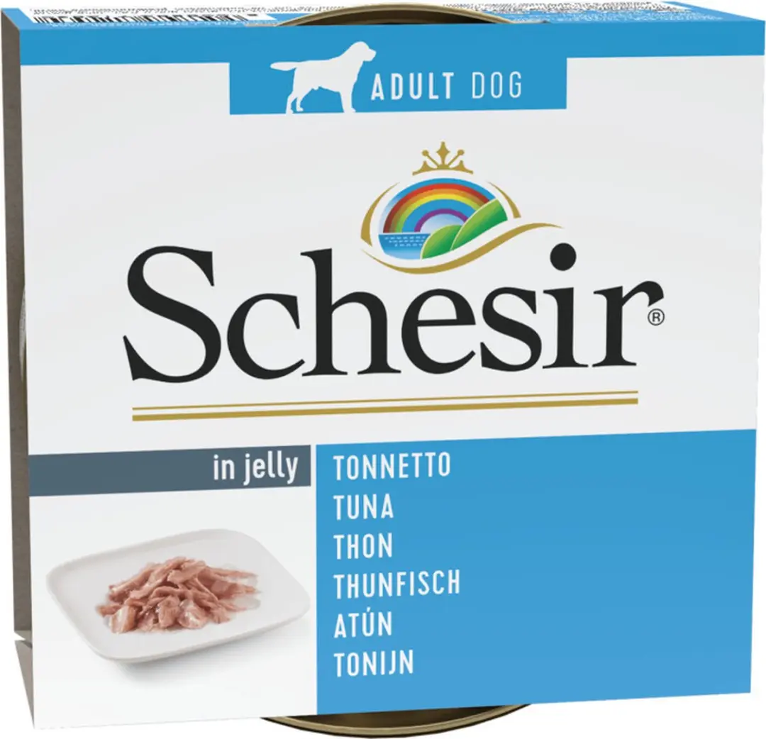 Schesir Hondenvoer Blik Jelly Tonijn 150g - 10 Stuks
