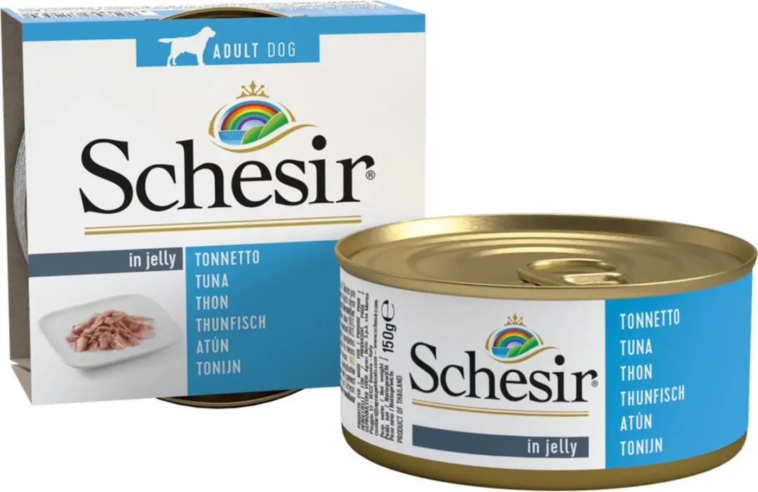 Schesir Hondenvoer Blik Jelly Tonijn 150g - 10 Stuks