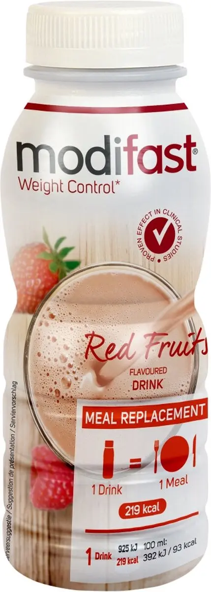 Modifast Intensive Afslankdrink Rood Fruit