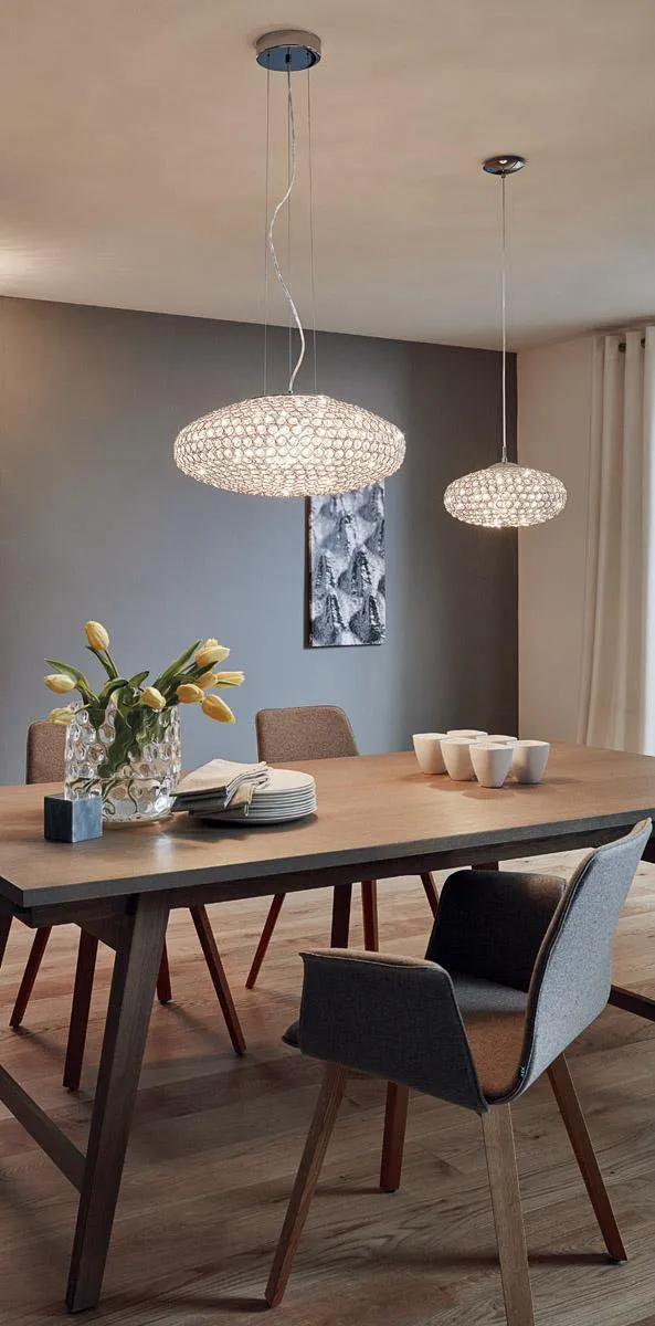 Eglo Clemente Hanglamp - 3 Lichts - Ø54cm - Chroom - afbeelding 6 van 6