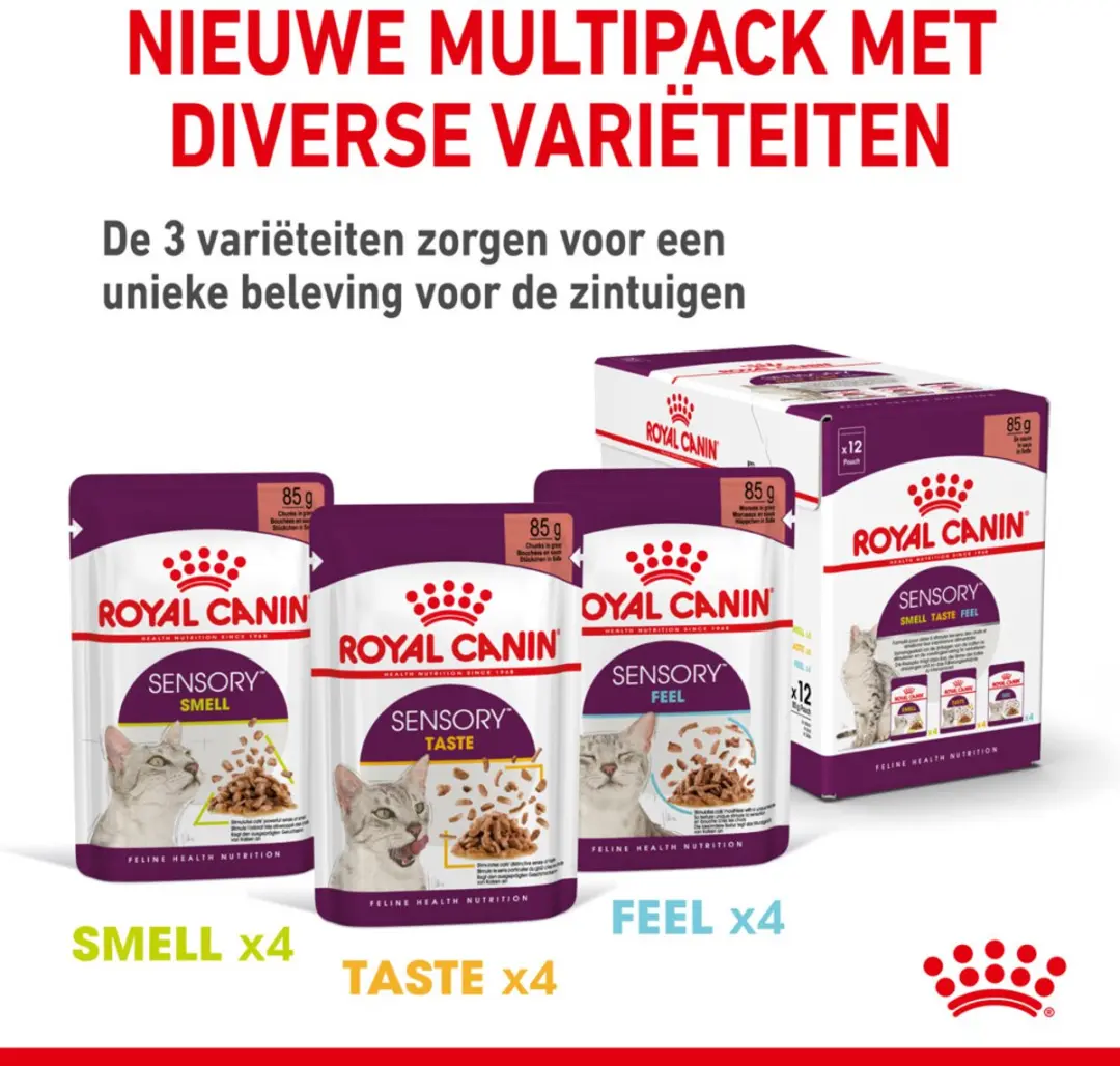Royal Canin Sensory Feel Gravy Kattenvoer Nat - 48x85g