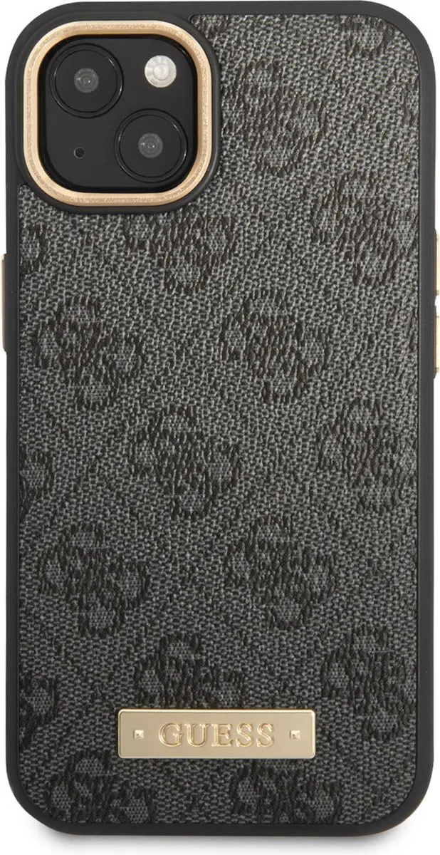 GUESS Telefoonhoesje iPhone 14 Plus - Grijs - MagSafe