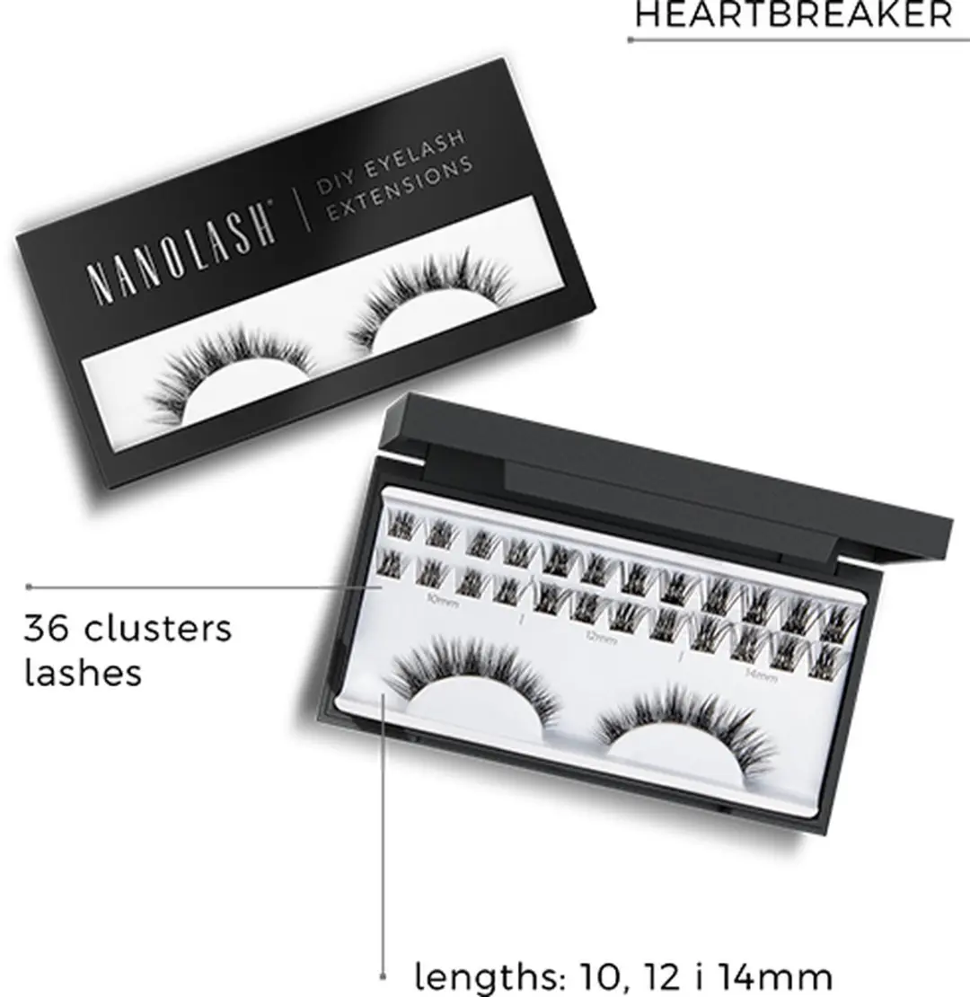 Nanolash DIY Clusterwimpers Zwart15 - 36 Stuks