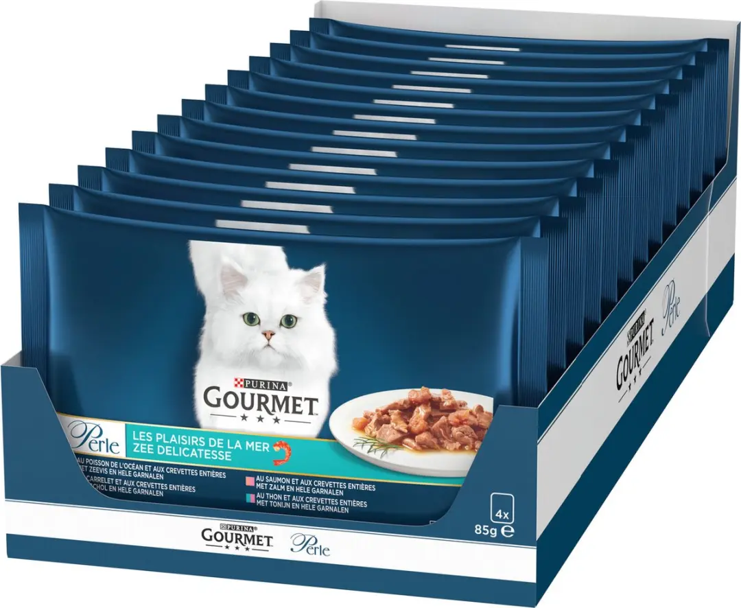 Gourmet Perle Vis Kattenvoer 4x85g