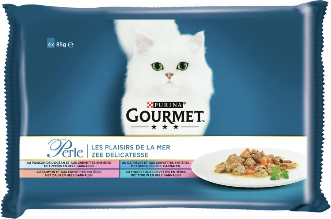 Gourmet Perle Vis Kattenvoer 4x85g