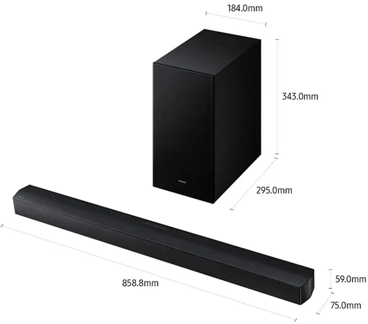 Samsung HW-B450F Soundbar - 2.1 Kanalen Zwart