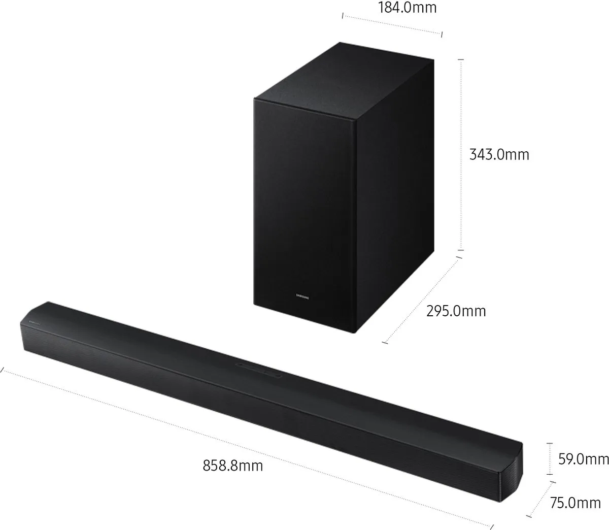 Samsung HW-B450F Soundbar - 2.1 Kanalen Zwart