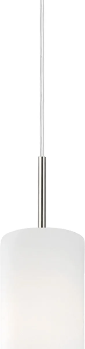 Eglo Troy 3 Hanglamp - 3 Lichts - Nikkel-Mat - Wit/Grijs