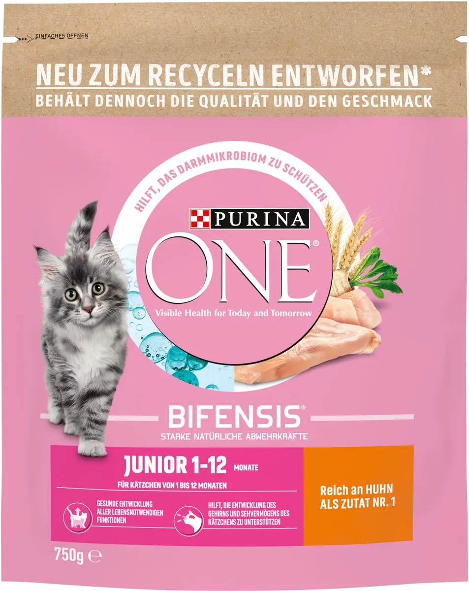 Purina ONE Bifensis Junior 1-12 Kattenvoer