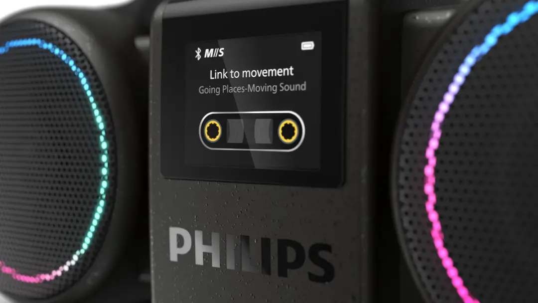 Philips Sound Moving Sound The Roller TAMS60B/00 Draagbare Speaker - 60W - Zwart