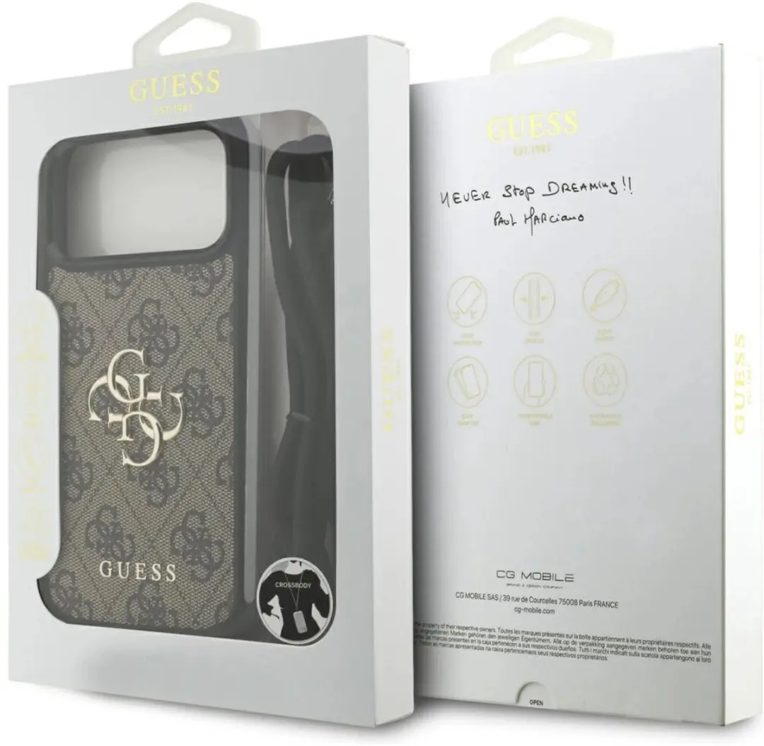 GUESS Back Cover iPhone 17 Pro Max 3666339526801 - Bruin