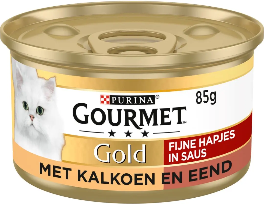 Gourmet Gold Fijne Hapjes Natvoer - 24x85g Kalkoen & Eend